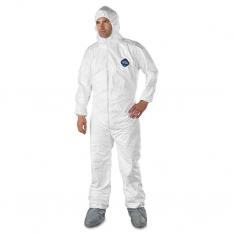 DUPONT D13398084, DUPONT TYVEK COVERALL ZIP FT- HD SKID RESIST. XL